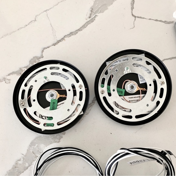 Set of 2 CB2 Polaris Black Marquina Marble Globe Pendant Lights - Picture 7 of 16